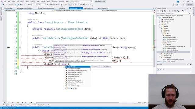 BUILDING an APP with ASP.NET Core 5 & Angular 9 - Part 24 - Server Profile Search смотреть онлайн