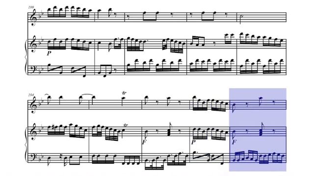 🎼F. DEVIENNE - FLUTE Sonate Nº 3 (II. Andantino) - (Sheet Music Scrolling) смотреть онлайн