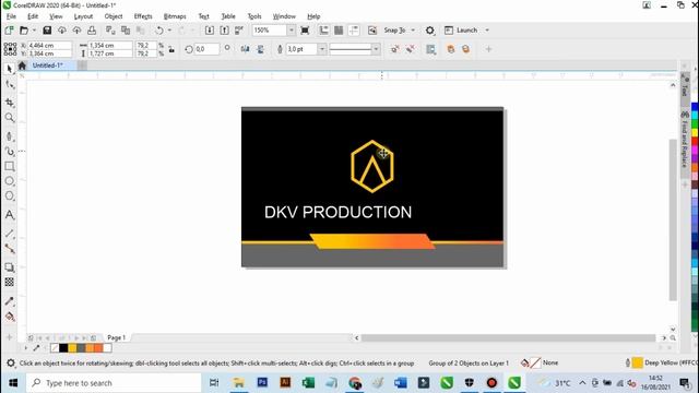 Membuat Logo dan Kartu Nama di Corel Draw 2020 смотреть онлайн