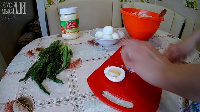 Салат из крабовых палочек / Простые рецепты.