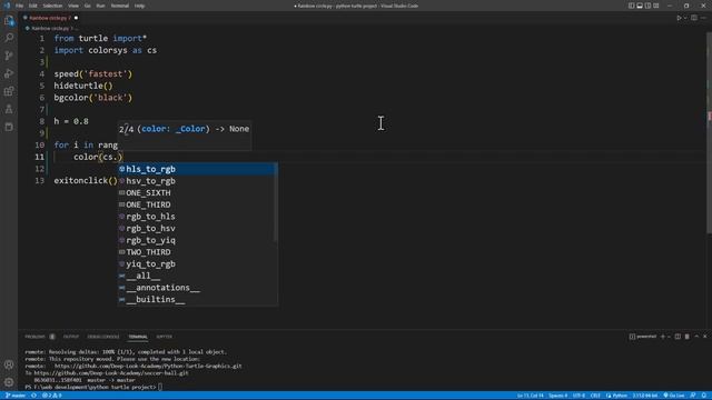 04. Turtle Graphics - Draw The Rainbow Circle || Python Turtle Animation смотреть онлайн