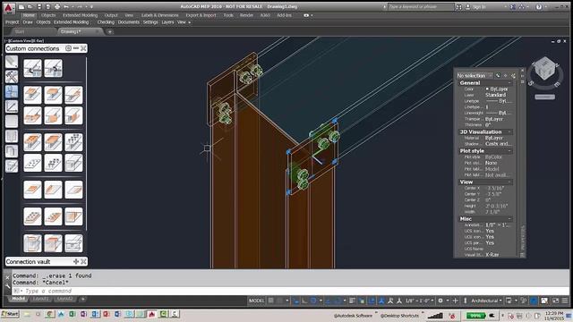 Advanced Steel 2016: Create a User Defined or Custom Connection смотреть онлайн