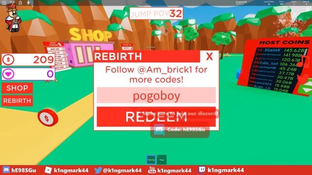 ALL POGO SIMULATOR CODES! смотреть онлайн