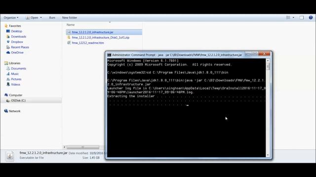 Oracle Fusion Middleware (FMW) infrastructure installation on Windows7 смотреть онлайн