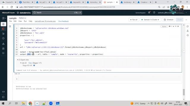 End to End Project on Create Data Pipeline in Azure | Azure Engineering Project | KSR смотреть онлайн