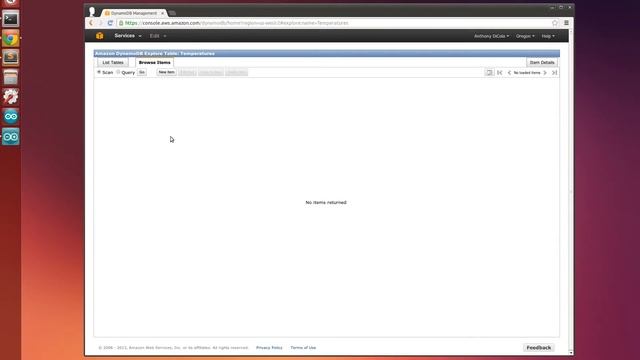 Cloud Thermometer DynamoDB Table Setup смотреть онлайн