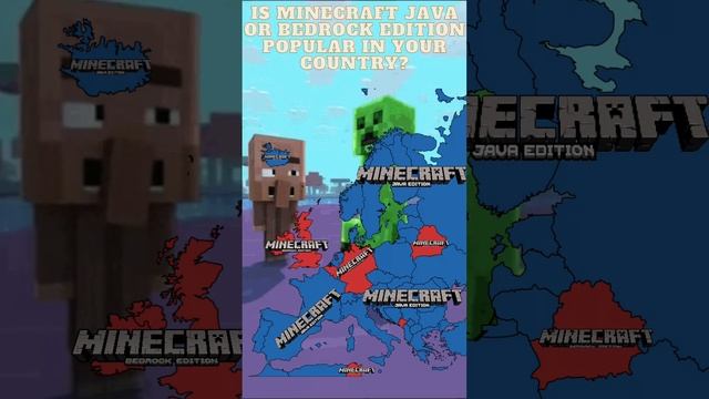 Is Minecraft Java Edition or Bedrock Edition Popular in Your Country? #map #mapper #minecraft смотреть онлайн