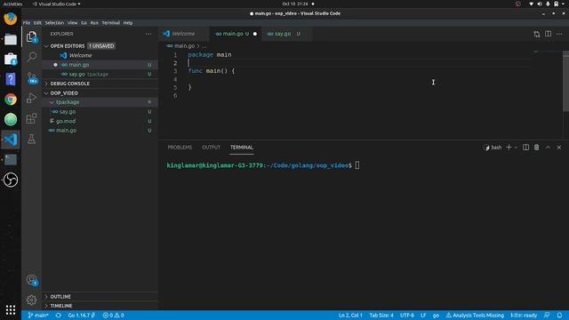 golang code splitting / local packages смотреть онлайн