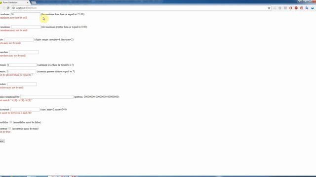 SPRING FRAMEWORK - (HTML) FORM VALIDATION смотреть онлайн