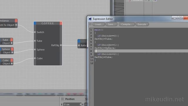 Cinema 4D XPresso: C.O.F.F.E.E Switch смотреть онлайн