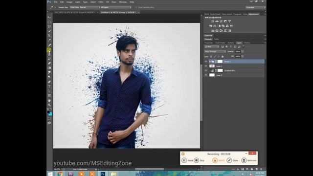 Splitter | Paint Effect | Photoshop tutorial | MS Editing Zone смотреть онлайн