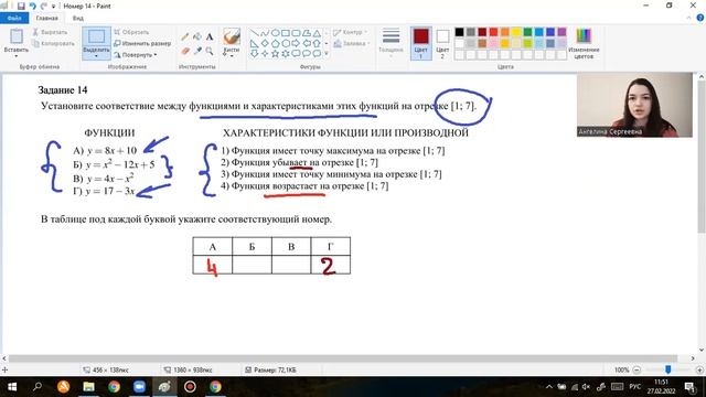 ЕГЭ-БАЗА. Номер 14. Возрастание и убывание функции. Точки максимума и минимума смотреть онлайн