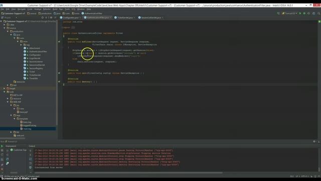 Java EE Servlet Filters Use Demo смотреть онлайн