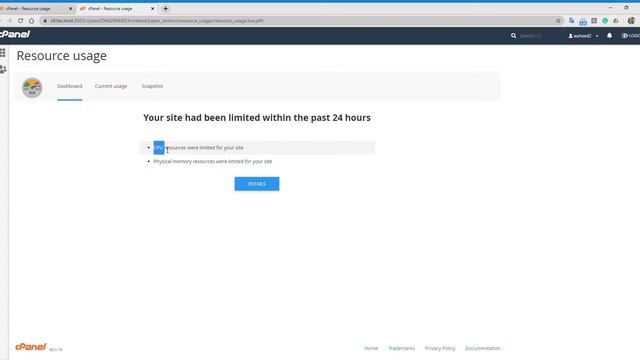 cPanel Resource Usage смотреть онлайн