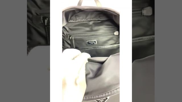 Обзор Prada Рюкзак из нейлона и кожи Saffiano смотреть онлайн