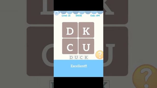 4 Letters Word Puzzle Game iOS Gameplay смотреть онлайн