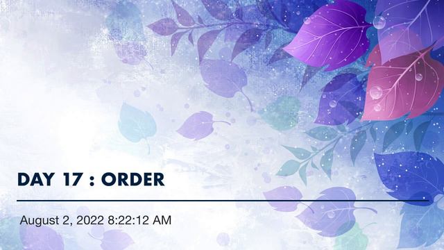 DAY 17 : ORDER смотреть онлайн