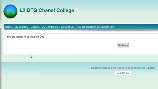 Login As a particular student on WeLCom Moodle 2.3 смотреть онлайн
