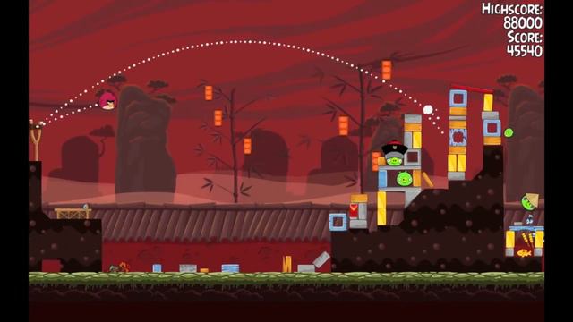 Angry Birds Seasons Year Of The Dragon Level 5 Three Stars
