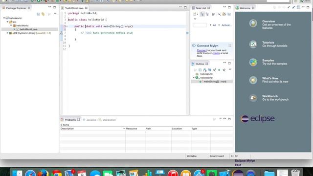 Java Eclipse and Hello World смотреть онлайн