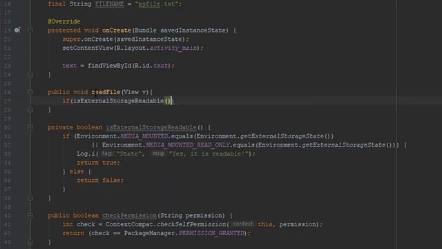 Read File from External Storage | Android Studio смотреть онлайн