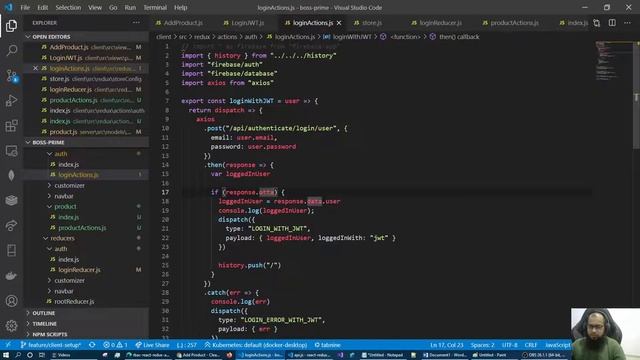 (Bangla) Full stack basic CRUD 06 : Calling a HTTP Post request / server URL using axios from actio смотреть онлайн