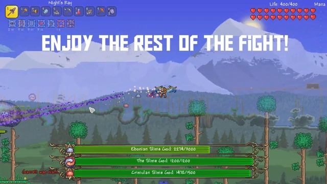 How to Beat the Slime God In Terraria -Calamity Expert Mode Boss Guide! смотреть онлайн