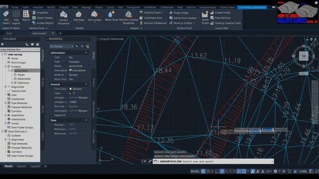 How to Create Realistic Surface in Autodesk Civil 3d with subtitle смотреть онлайн