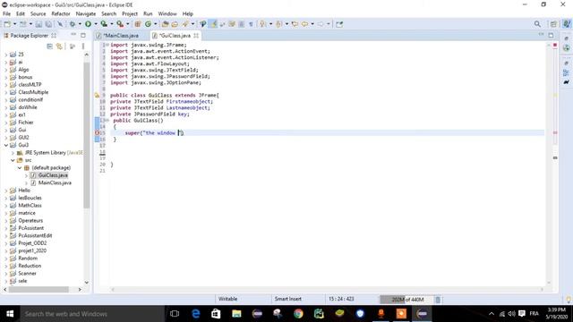 java tut ep35 : GUI (window with 2 fields and Password Field ) || Part 1 смотреть онлайн