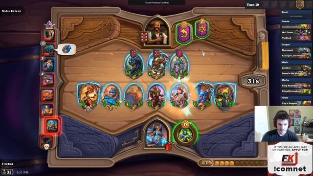 Firebat Gets an Insanely Unlucky Start w/ an UNRANKED Hero | Hearthstone Battlegrounds смотреть онлайн