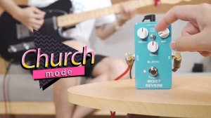 JOYO Reverb Digital Guitar Pedal with 3 Reverb Effects (Studio, Church, Plate ) (MOIST JF-20)
