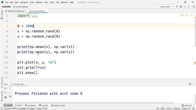 Python: методы Монте-Карло