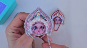 Брошь "Кокошник"