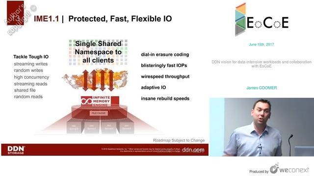 J. COOMER - DDN vision for data-intensive workloads and collaboration with EoCoE смотреть онлайн