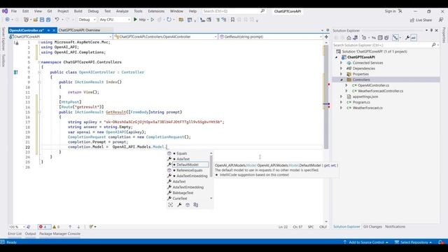 Integrating OpenAI ChatGPT with ASP.NET Core Web API for Advanced Chatbot Functionality смотреть онлайн