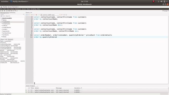 Usando ORDER BY no MySQL Workbench Linux/Ubuntu смотреть онлайн