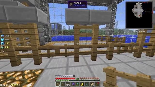 Minecraft с модами - Безумные приключения #22 - Строим конюшню!