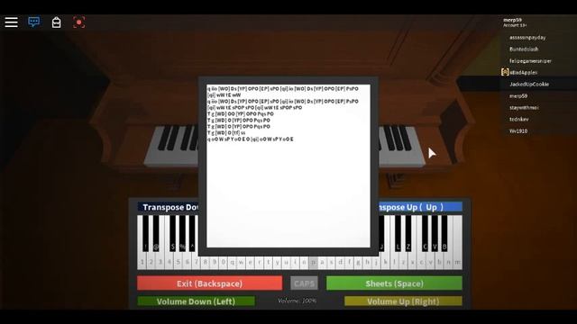 Boulevard of Broken Dreams Roblox Piano / Virtual Piano [NOTES IN DESC] смотреть онлайн