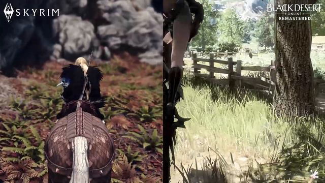 Skyrim in 2021 (Mods and ENB) vs Black Desert Remastered (GeForce Filters) смотреть онлайн
