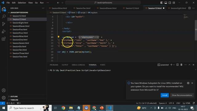 #JavaScript #Tutorial Part -13 (JSON Object) смотреть онлайн