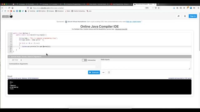Grade 11 - using String method split() with arrays смотреть онлайн