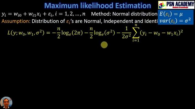Maximum likelihood estimation of Linear Regression | PSN Academy смотреть онлайн