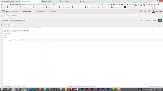 10. How to add Validation using Trigger in Oracle Apex Web Application? смотреть онлайн