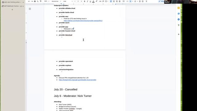 SIG Cloud Provider 2022-08-03 смотреть онлайн