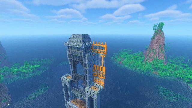 Huge Jungle Temple Build: Minecraft Jungle Temple Timelapse смотреть онлайн