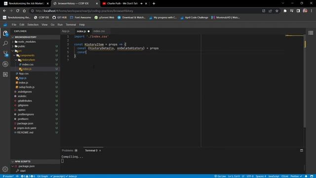 ReactJS || Browser History Assingment 1 || ReactJS Frontend || #nxtwave || #ccbp смотреть онлайн