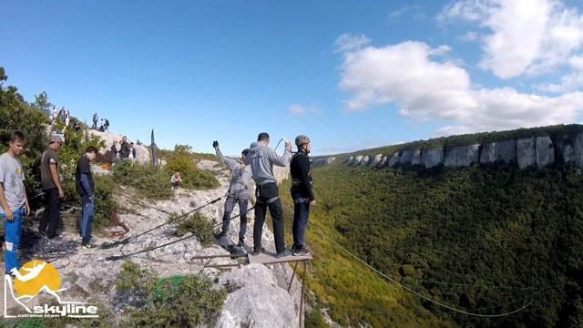 Павел Змеиное Ущелье RopeJumping with SkyLine X-Team in Crimea смотреть онлайн