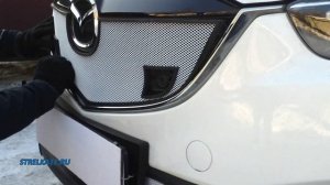 Защита радиатора MAZDA CX-5 c парктроником (Хром) - strelka11.ru