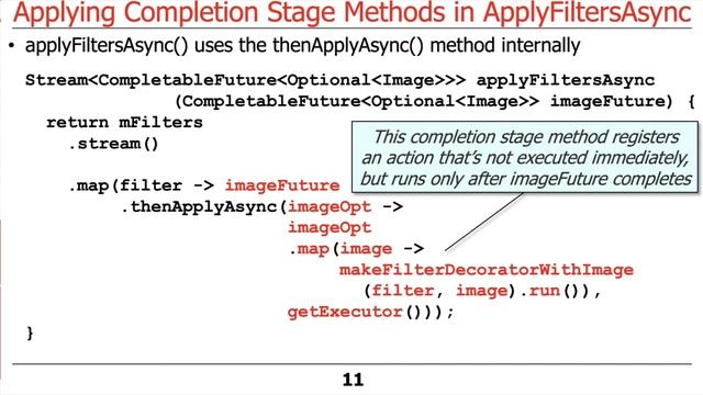 The Java CompletableFuture ImageStreamGang Case Study: Applying Completion Stage Methods (Part 2) смотреть онлайн