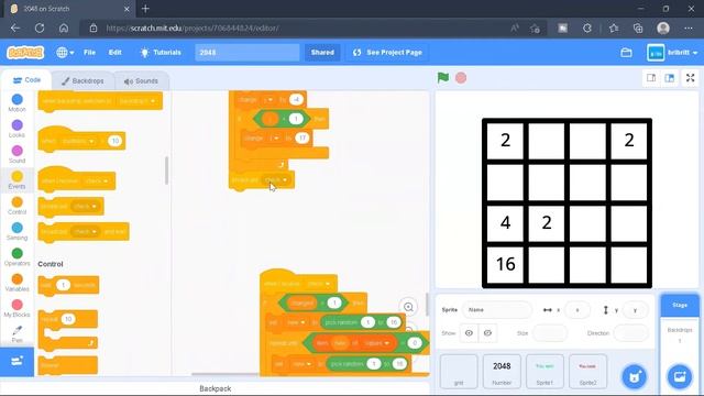 Creating 2048 in Scratch! (Tutorial) смотреть онлайн